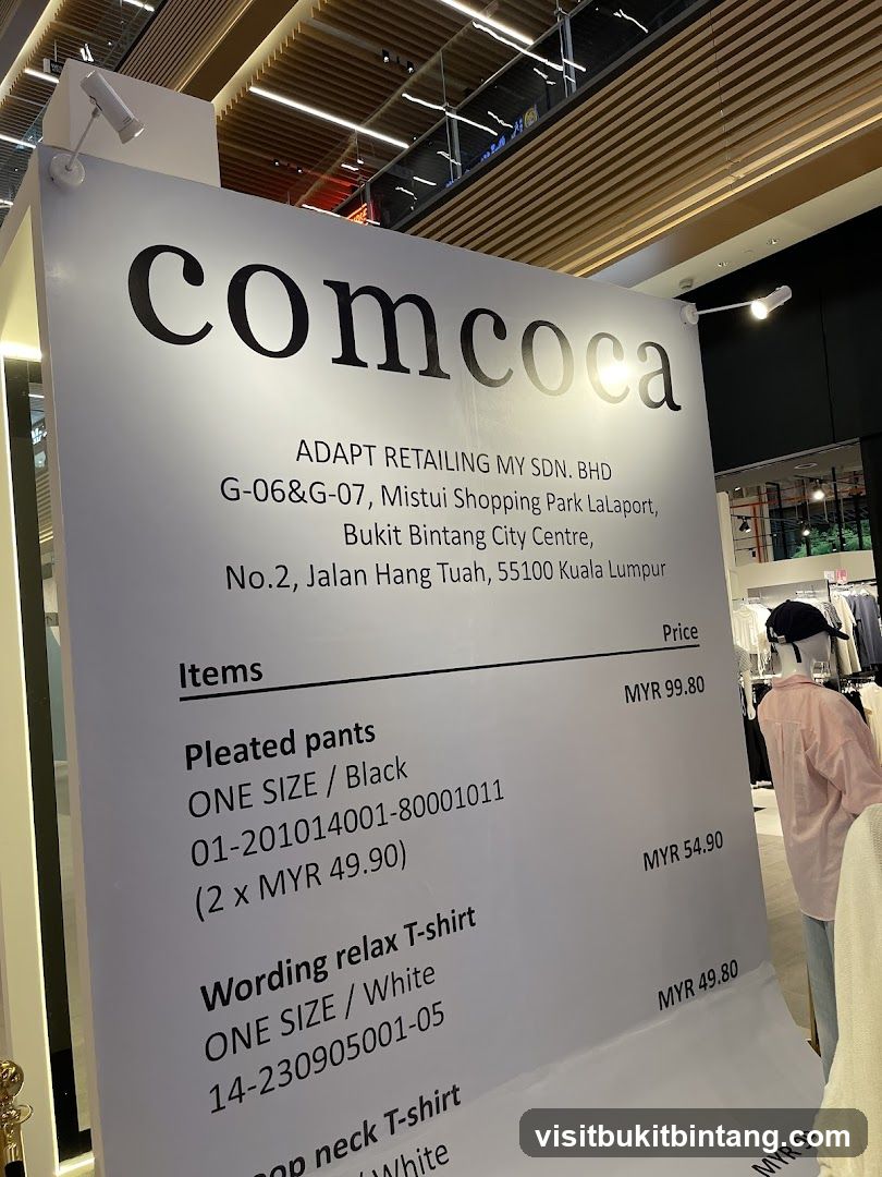 Comcoca Price List