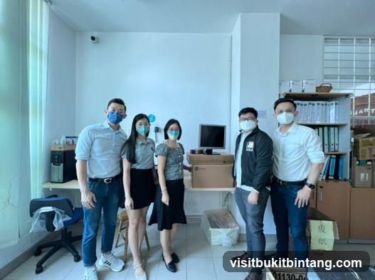 Group of people in an office setting