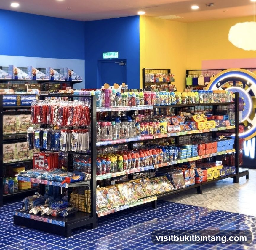 Store Interior with Shelves of Merchandise