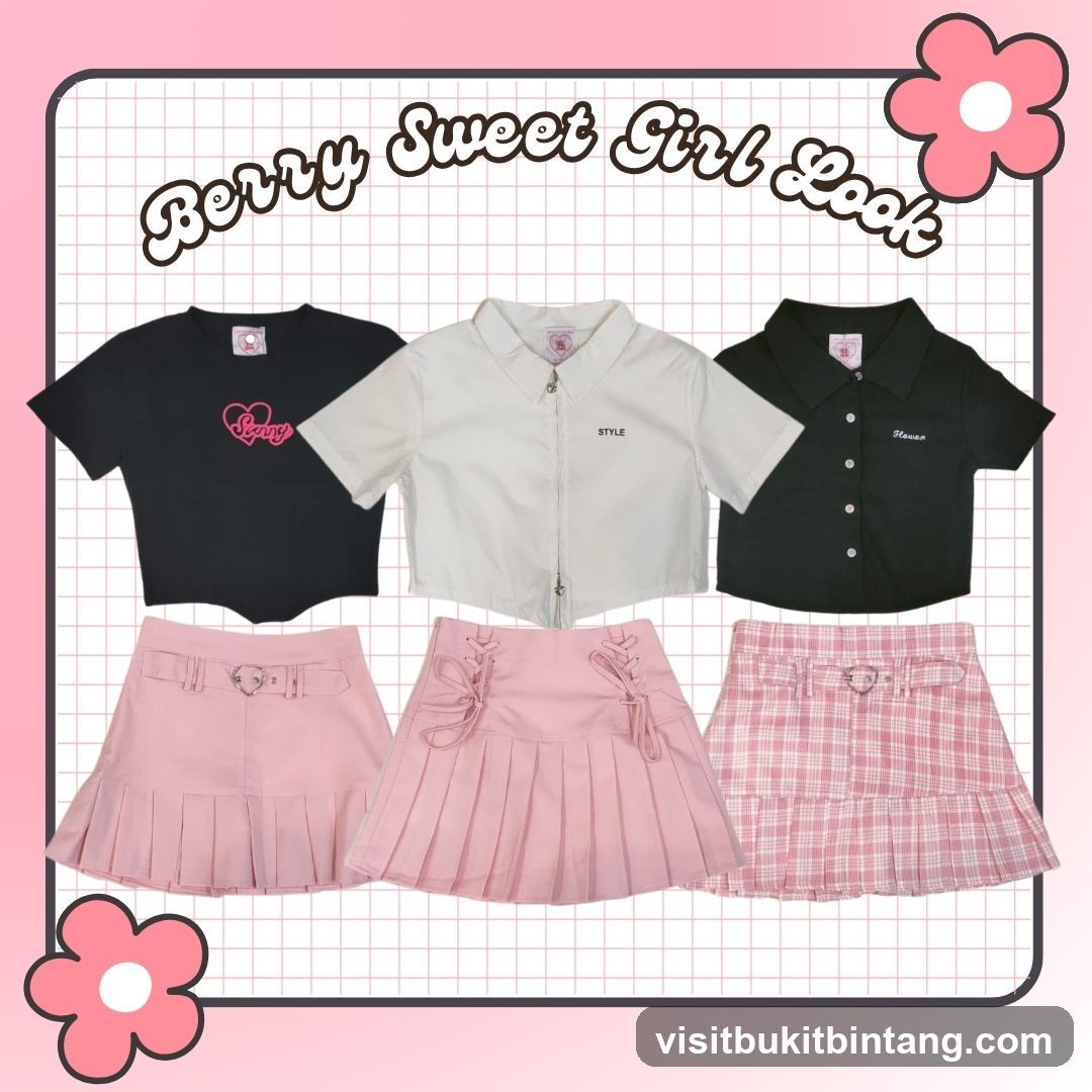 Berry Sweet Girl Look Outfits