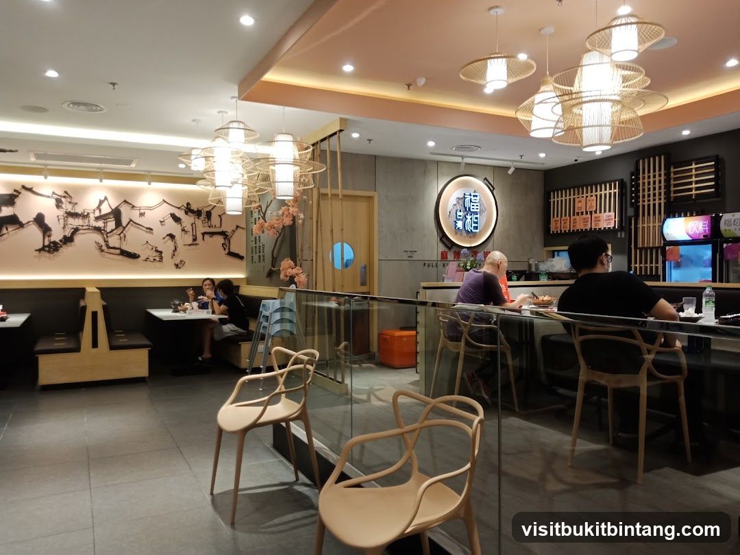 Restaurant Interior with Patrons
