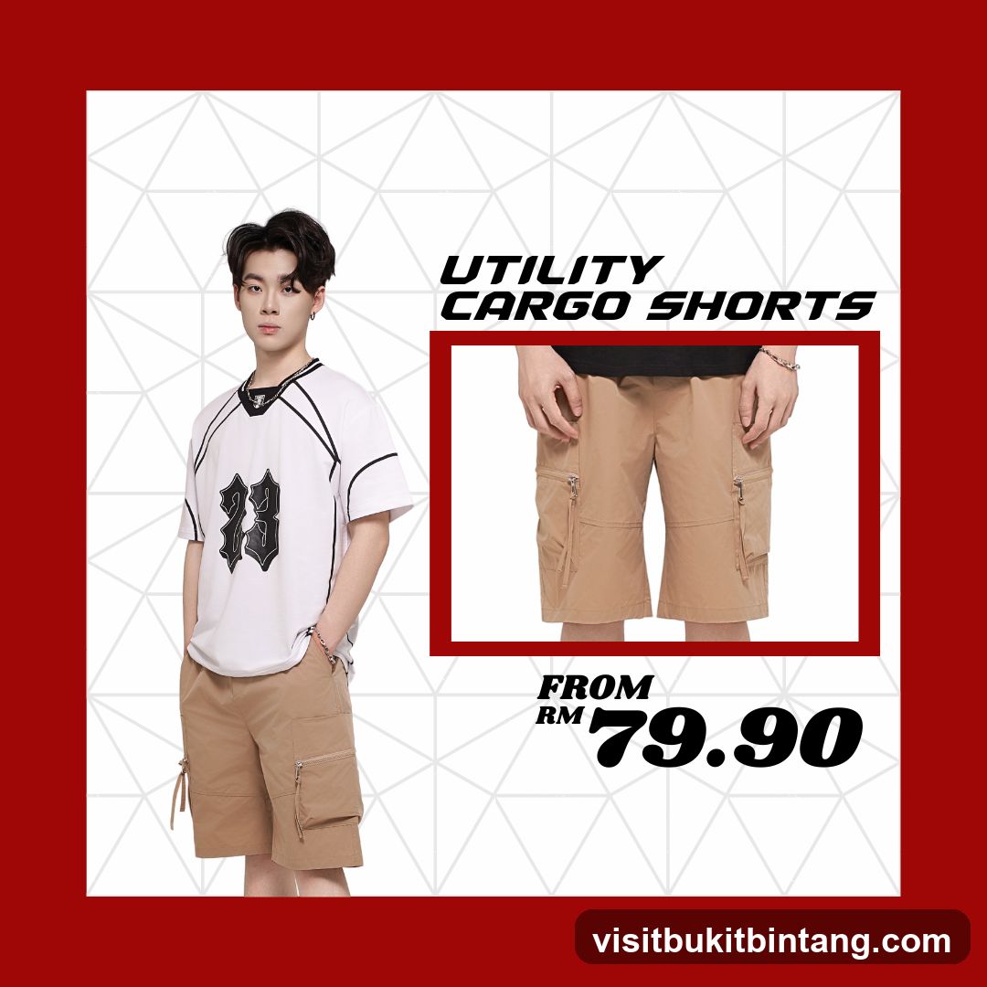 Utility Cargo Shorts Advertisement