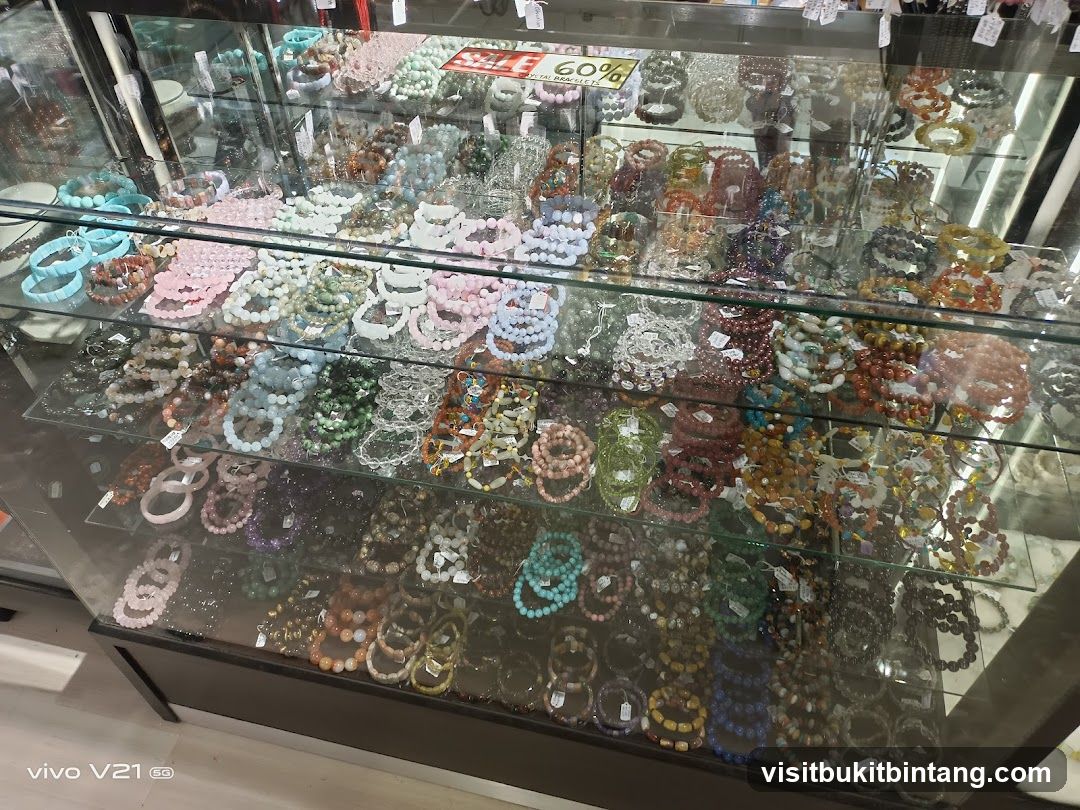 Display Case of Bracelets