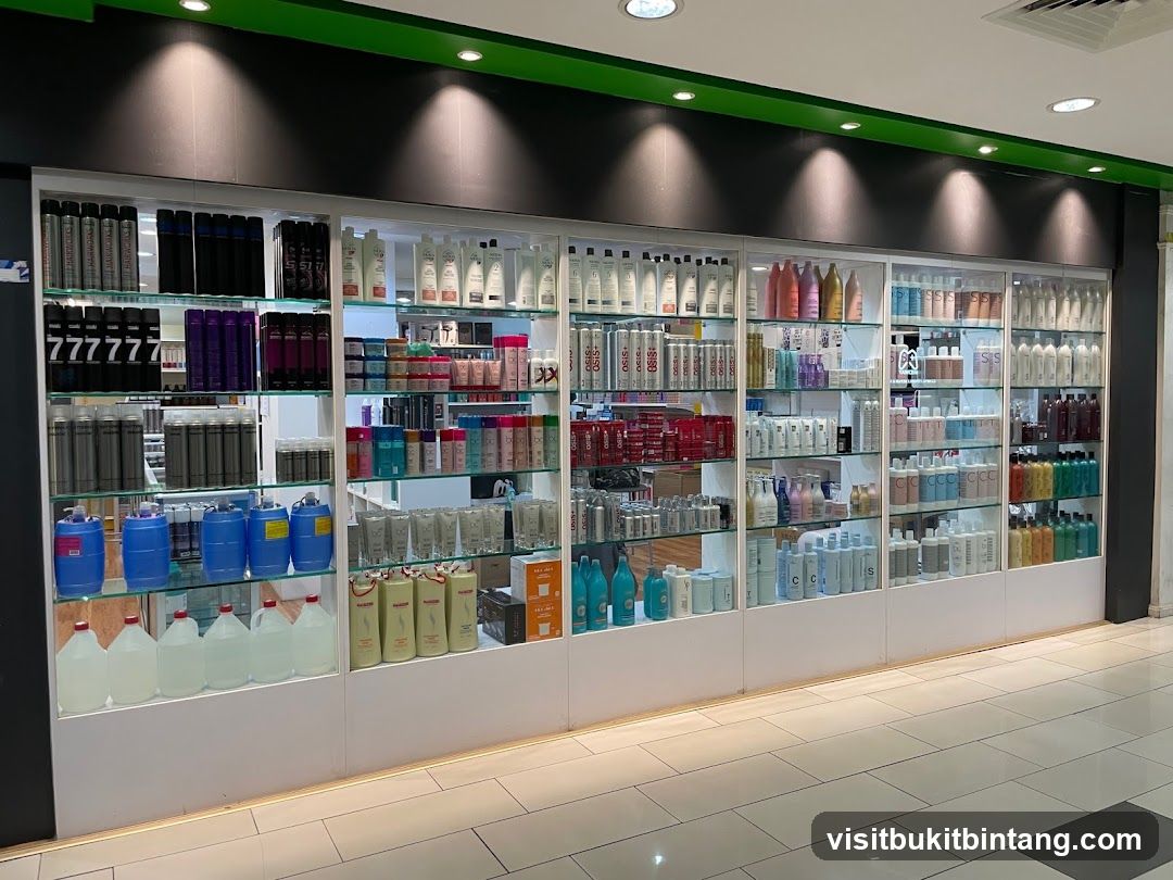 Hair and Beauty Products Display