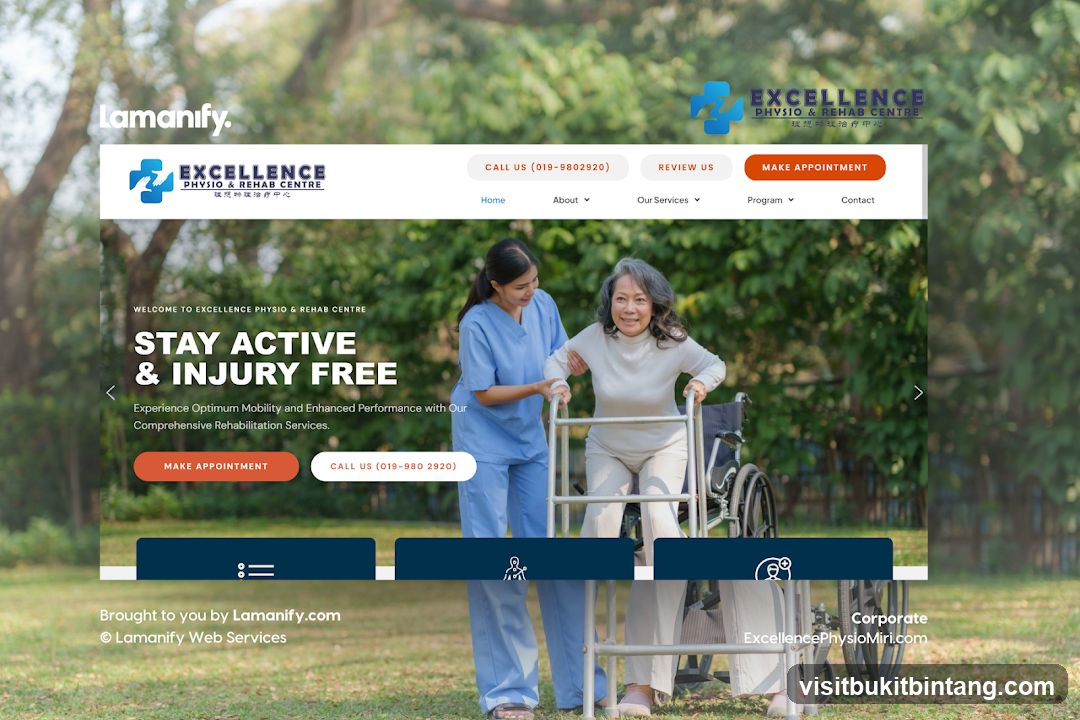 Excellence Physio & Rehab Centre Website