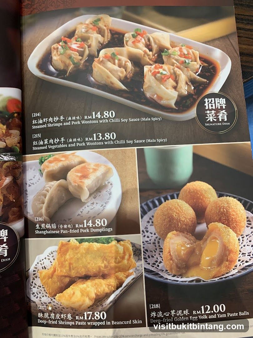 Menu Items