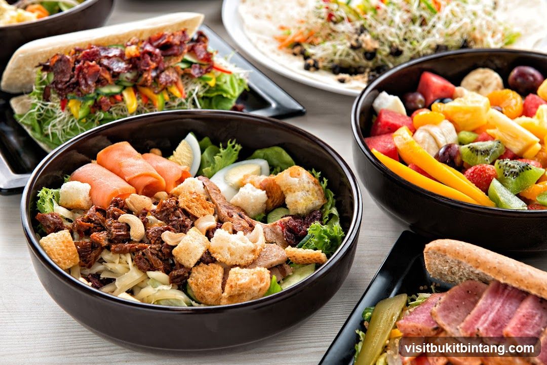 Assortment of Salads and Sandwiches