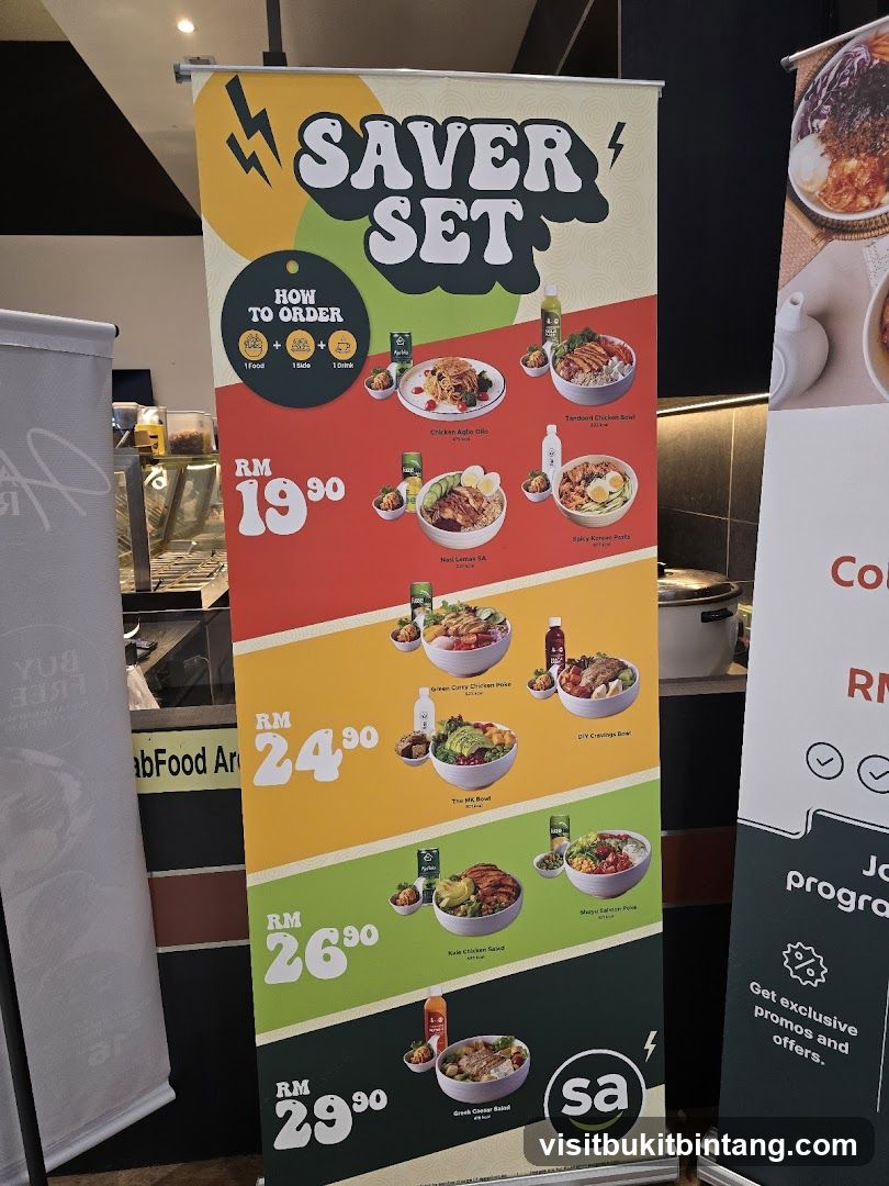 Saver Set Menu