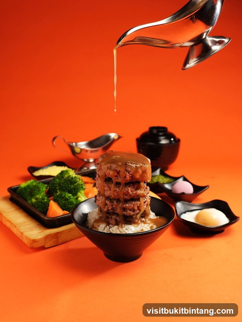 Hamburger Steak Rice Bowl