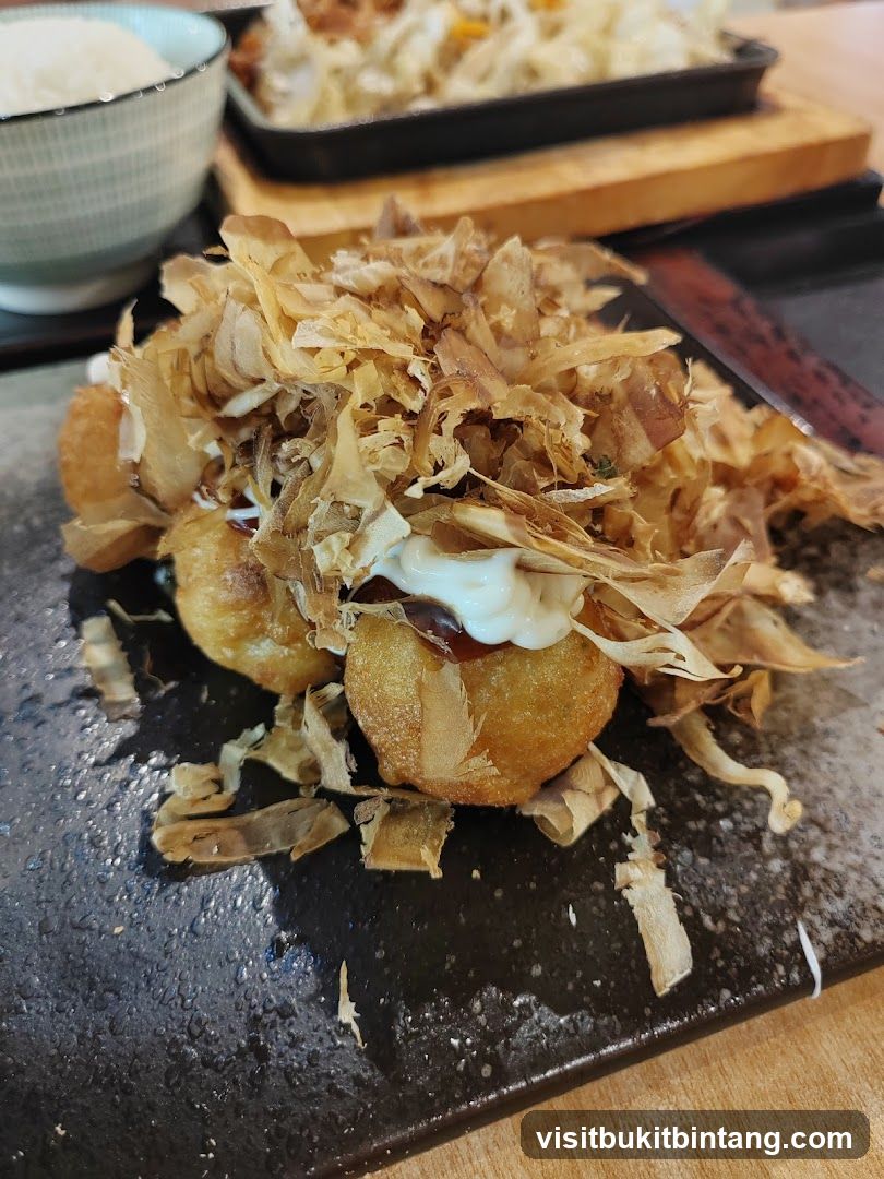 Takoyaki with Bonito Flakes