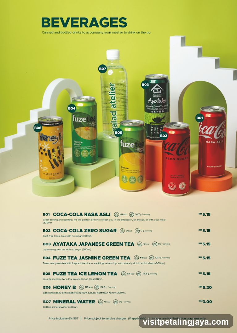 Beverages Menu Display
