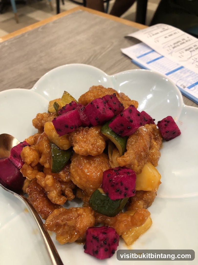 Sweet and Sour Chicken with Dragon Fruit
