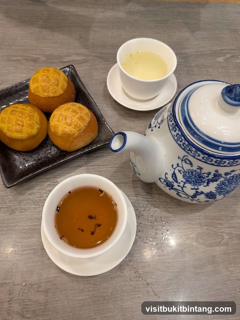 Pineapple Buns and Tea