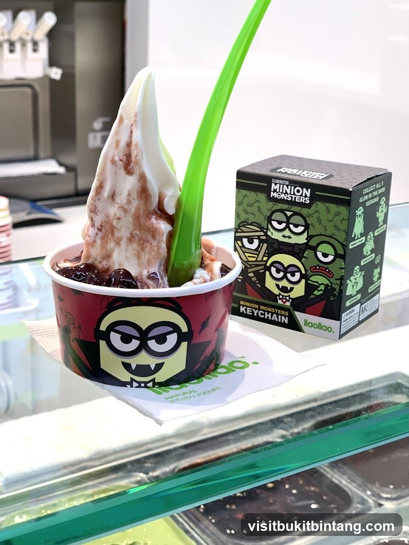 Minion-themed Frozen Yogurt