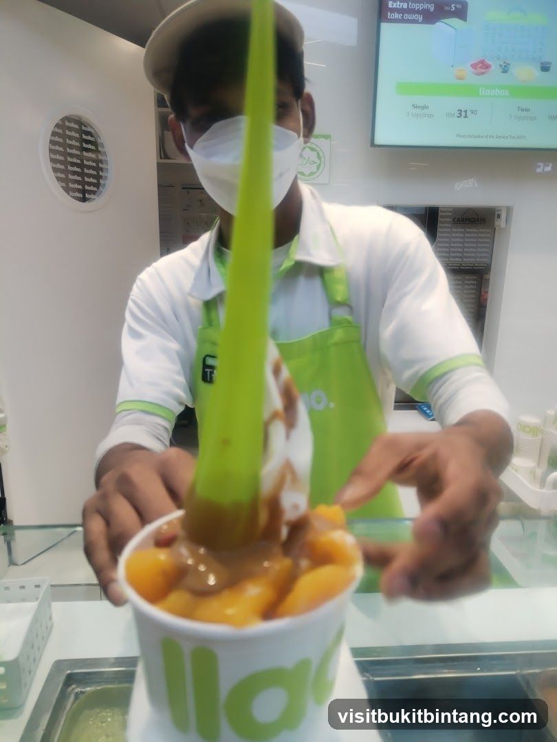 Dessert being served