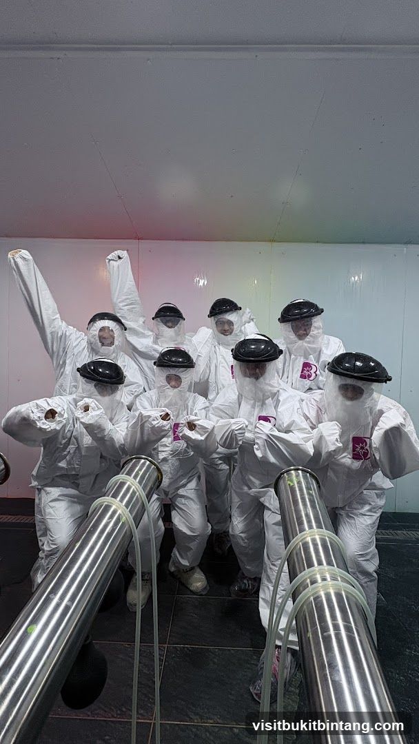 Group in protective suits