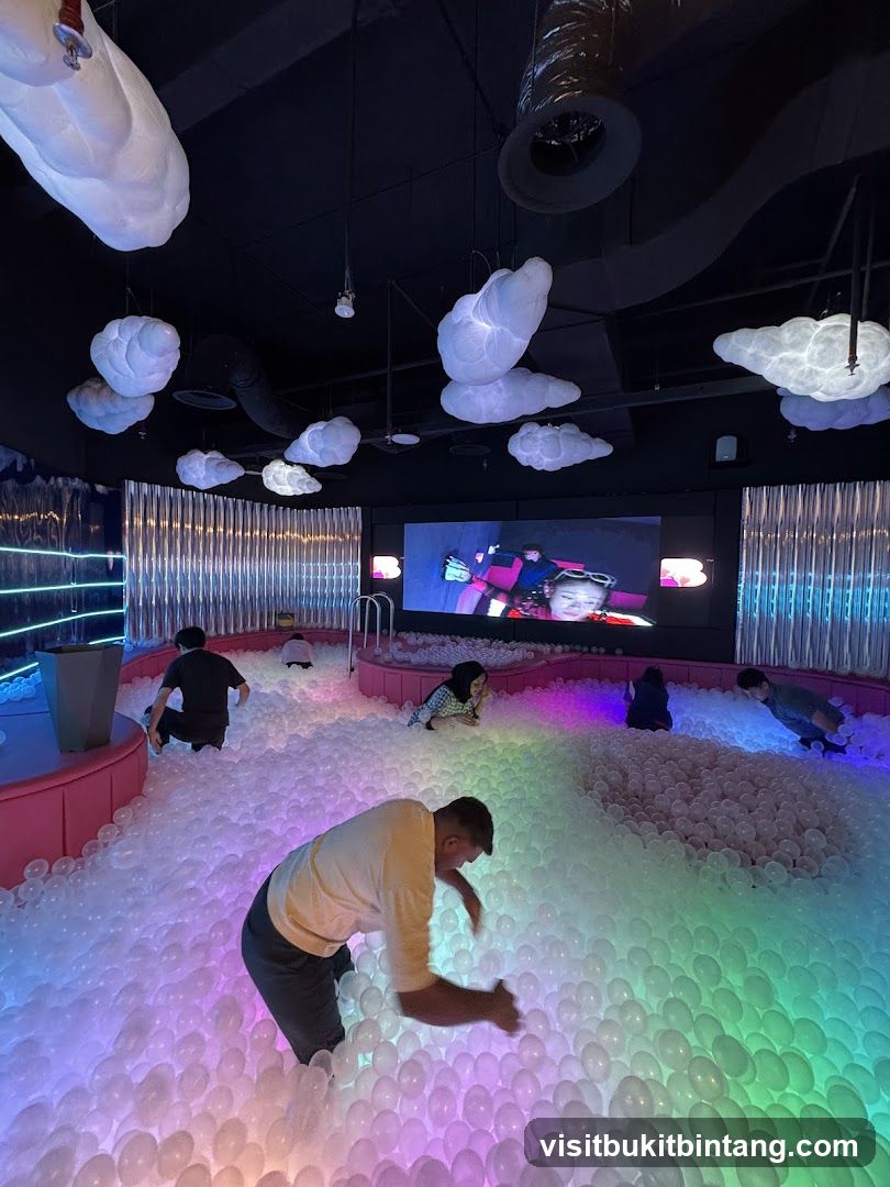 Ball Pit with Cloud Decorations
