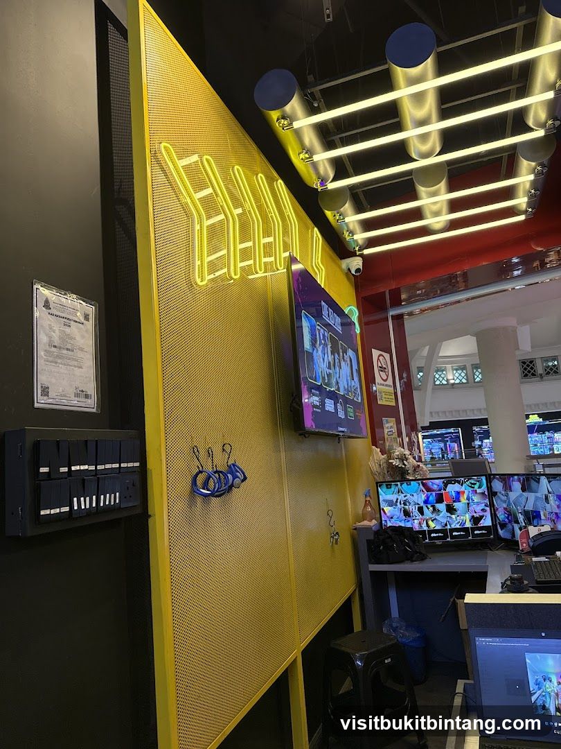 Neon Sign and Monitors