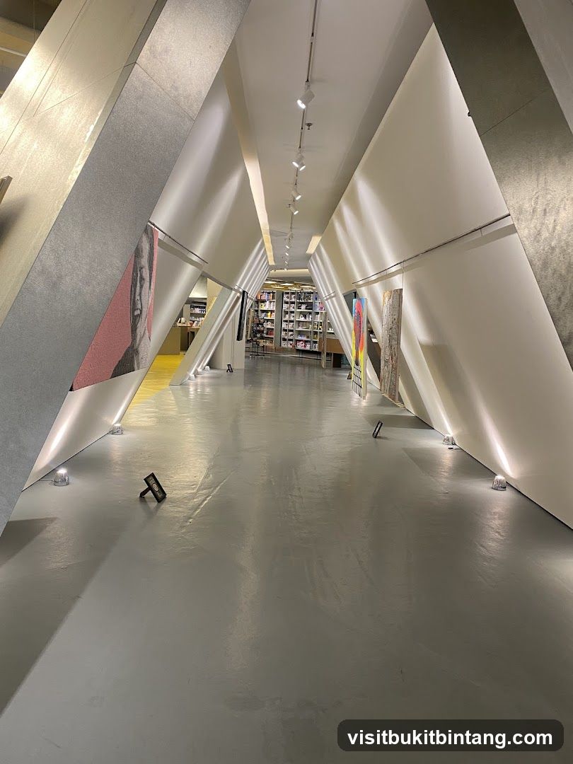 Modern Interior Hallway with Art