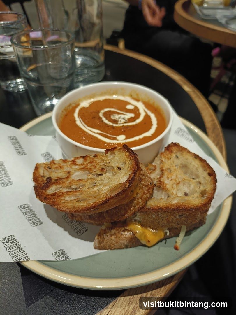 Soup and Grilled Cheese Sandwich