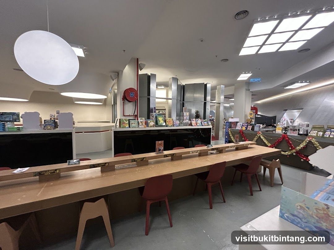 Interior of a bookstore