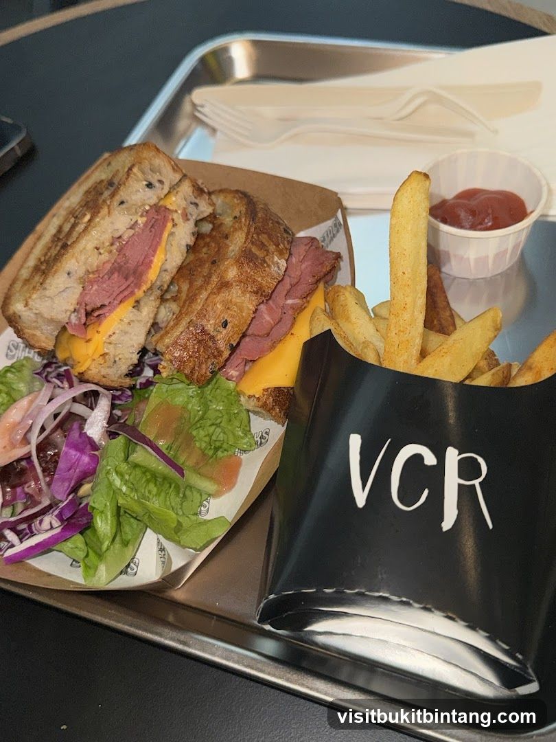 Sandwich and Fries