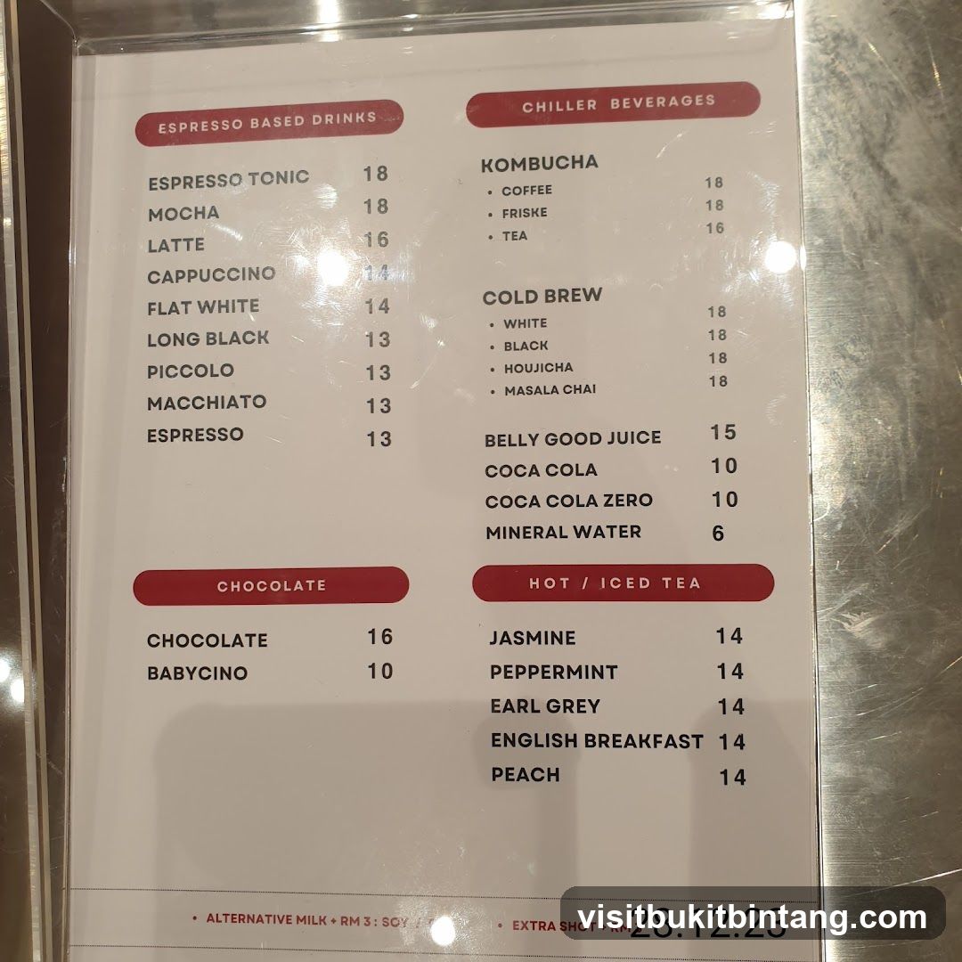 Beverage Menu