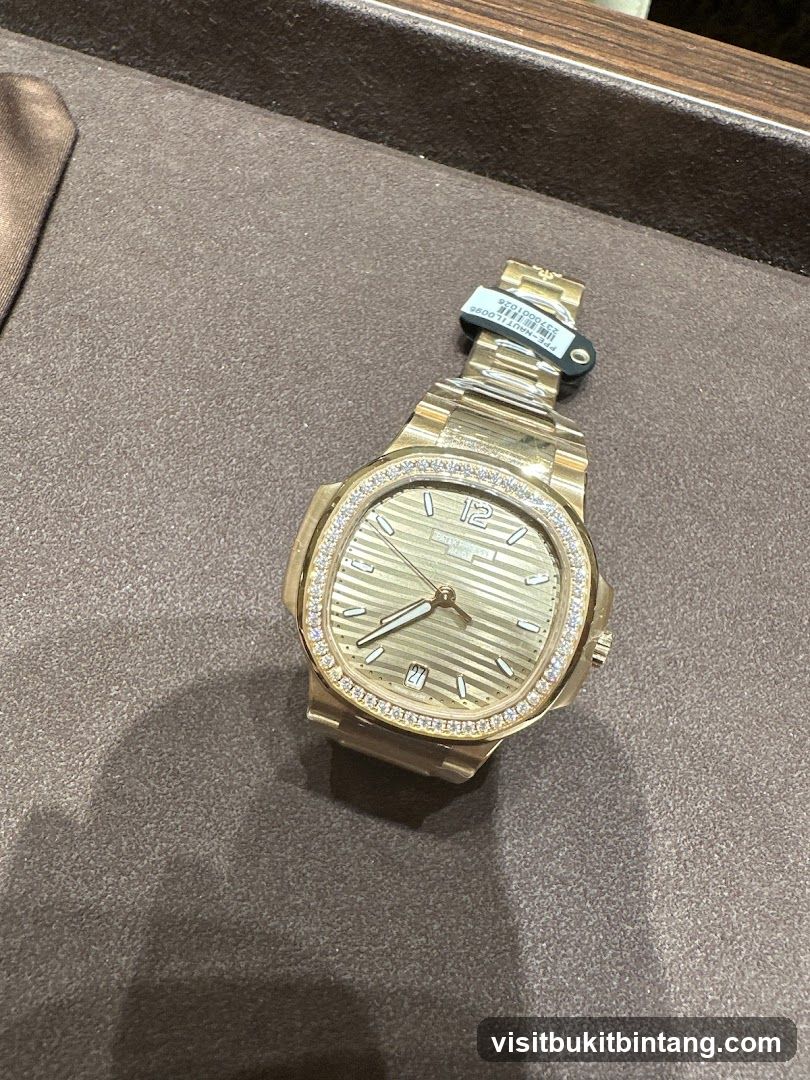 Gold Watch with Diamonds
