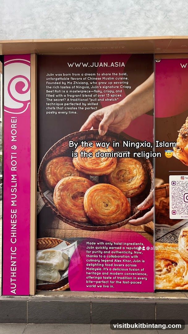 Advertisement for Juăn Crispy Beef Roti