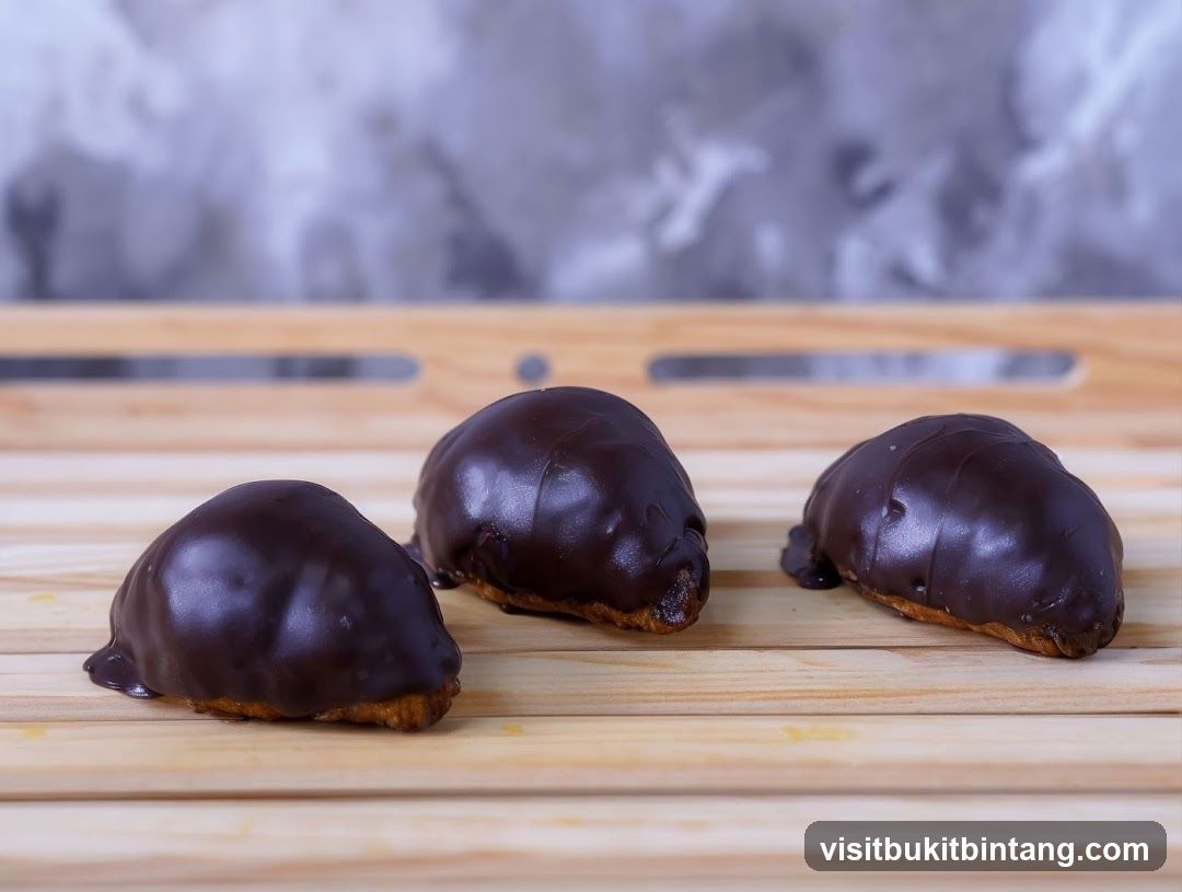 Chocolate-covered pastries
