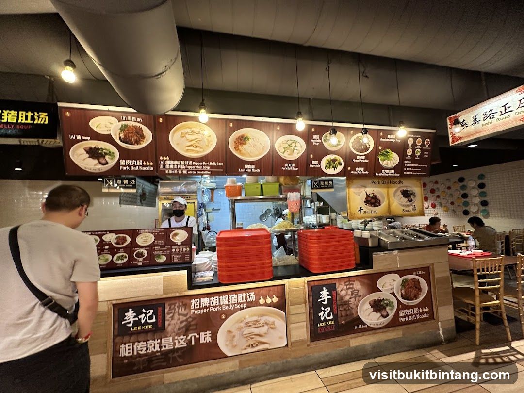Restaurant Counter with Menu