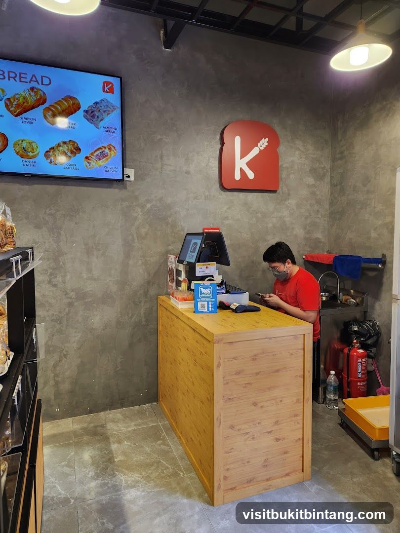 Bakery Counter with Digital Menu