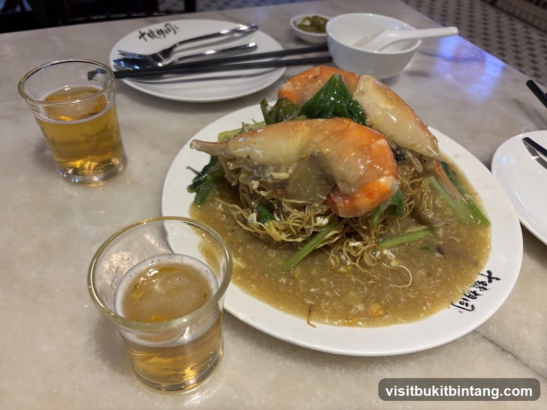 Shrimp Noodles with Beer