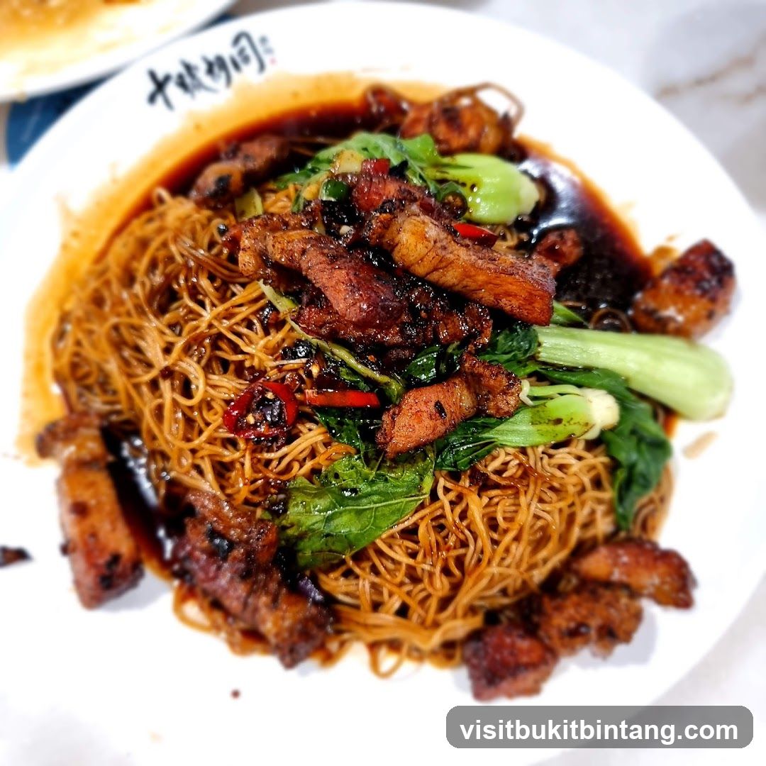 Noodles with Pork and Greens