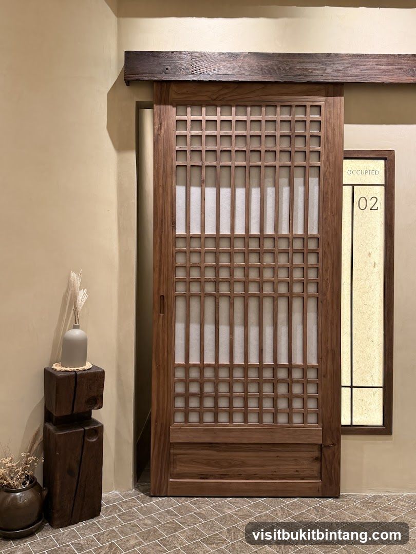Sliding Door and Occupancy Sign