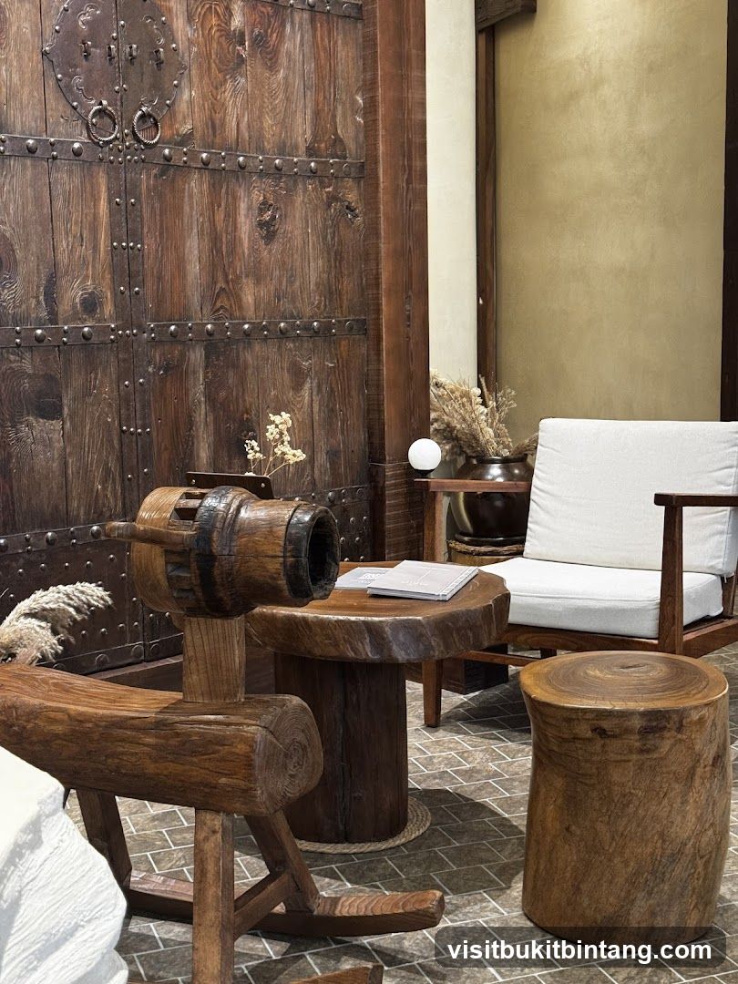 Rustic Interior Seating Area