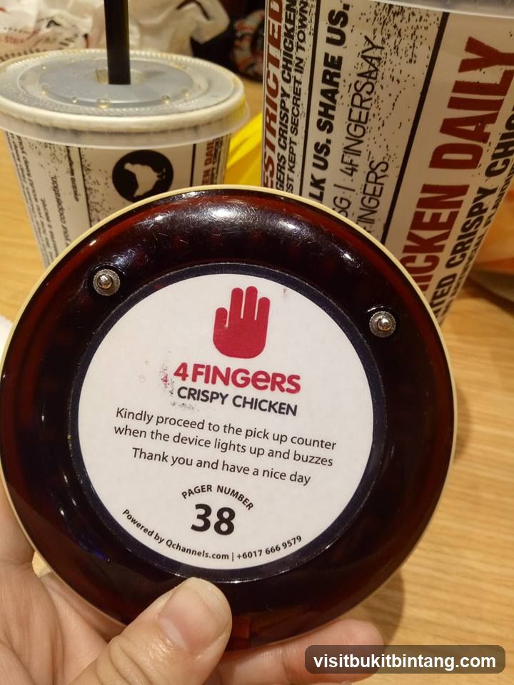 4 Fingers Crispy Chicken Pager
