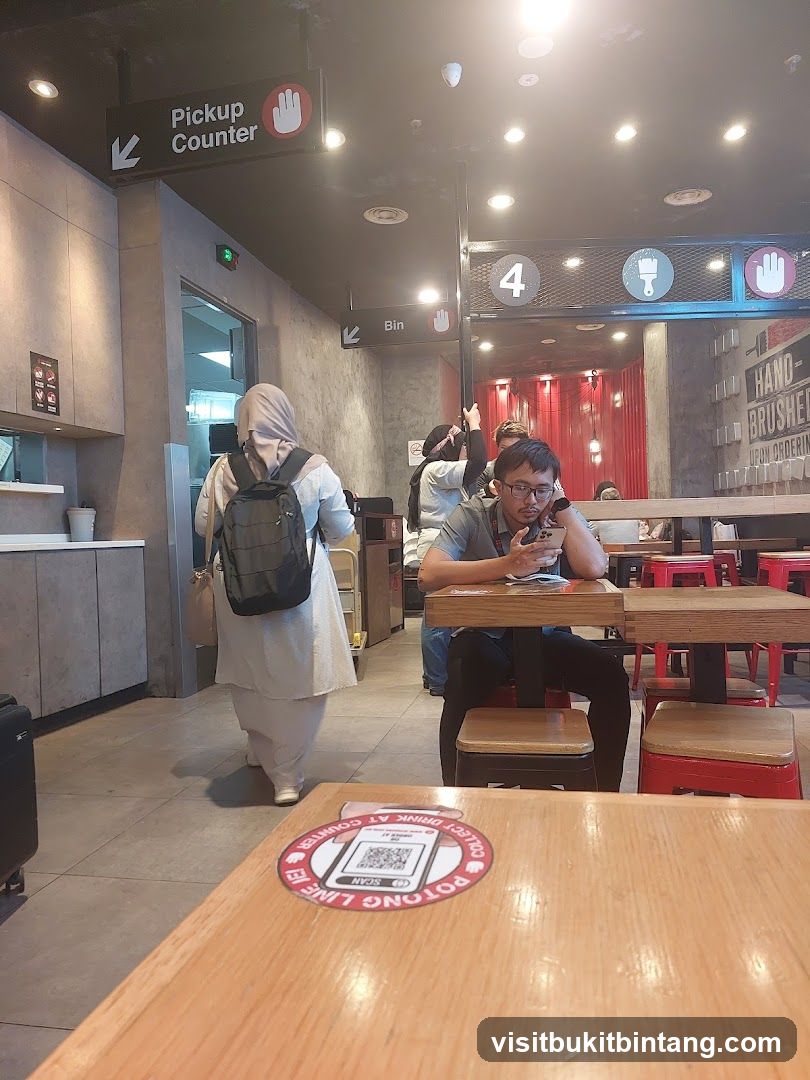 Restaurant Interior with Pickup Counter