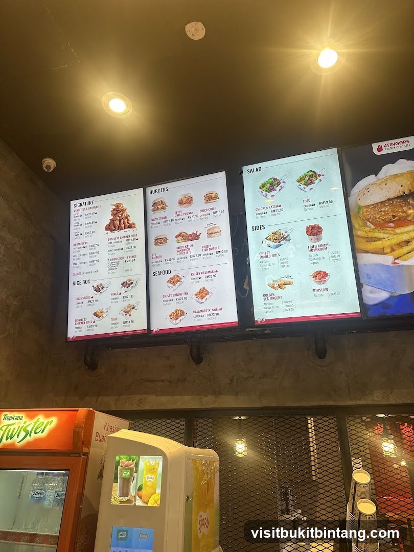4 Fingers Crispy Chicken Menu