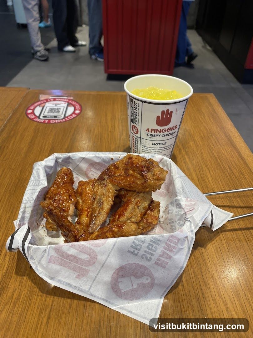 Chicken Wings and Drink