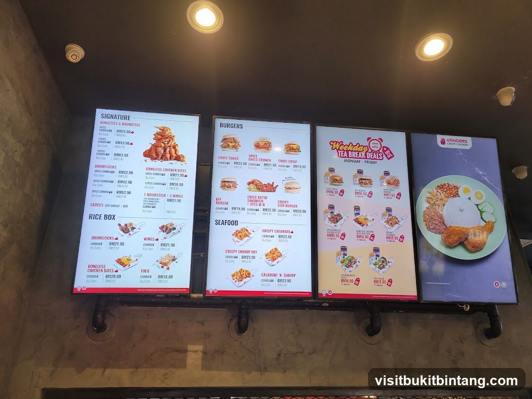 4 Fingers Crispy Chicken Menu