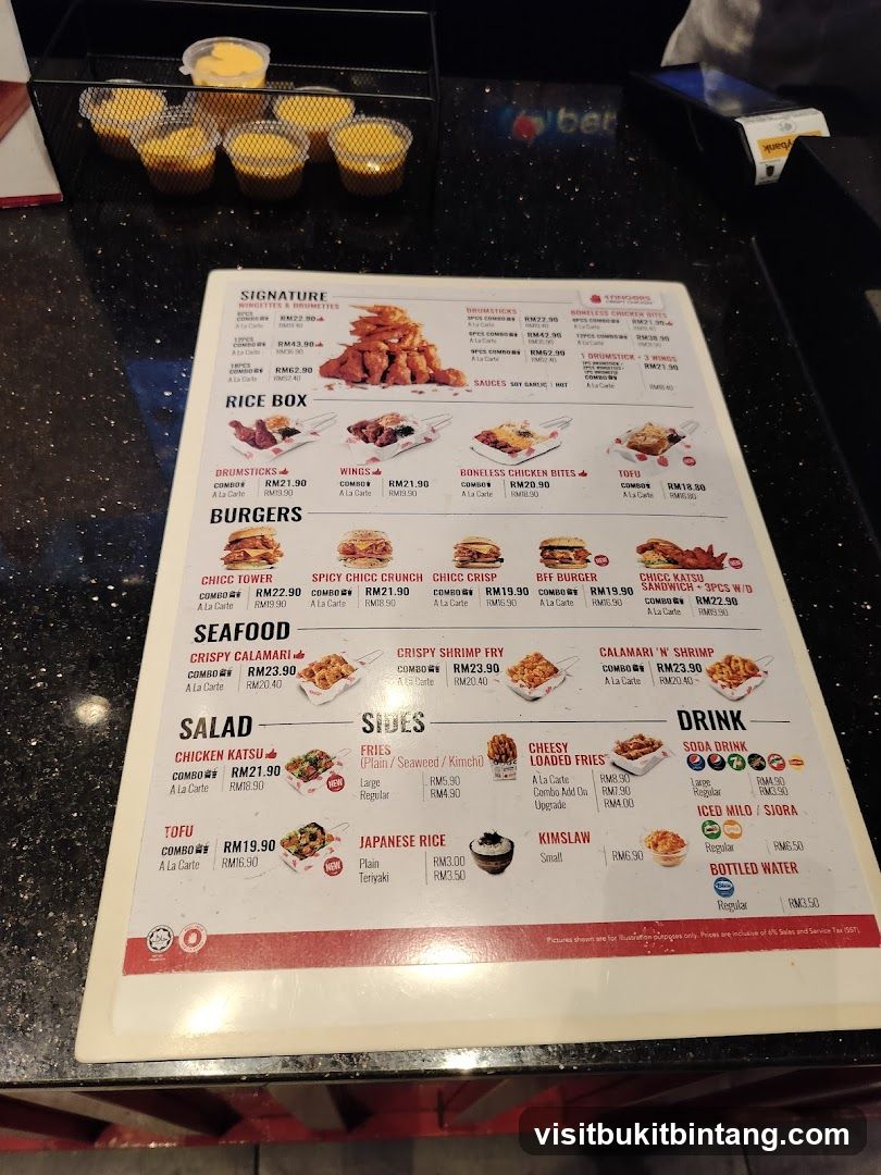 4FINGERS Crispy Chicken Menu