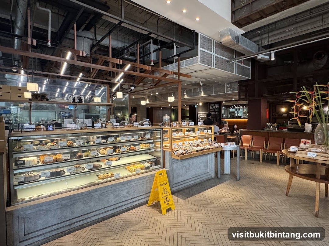 Bakery Interior with Display Cases