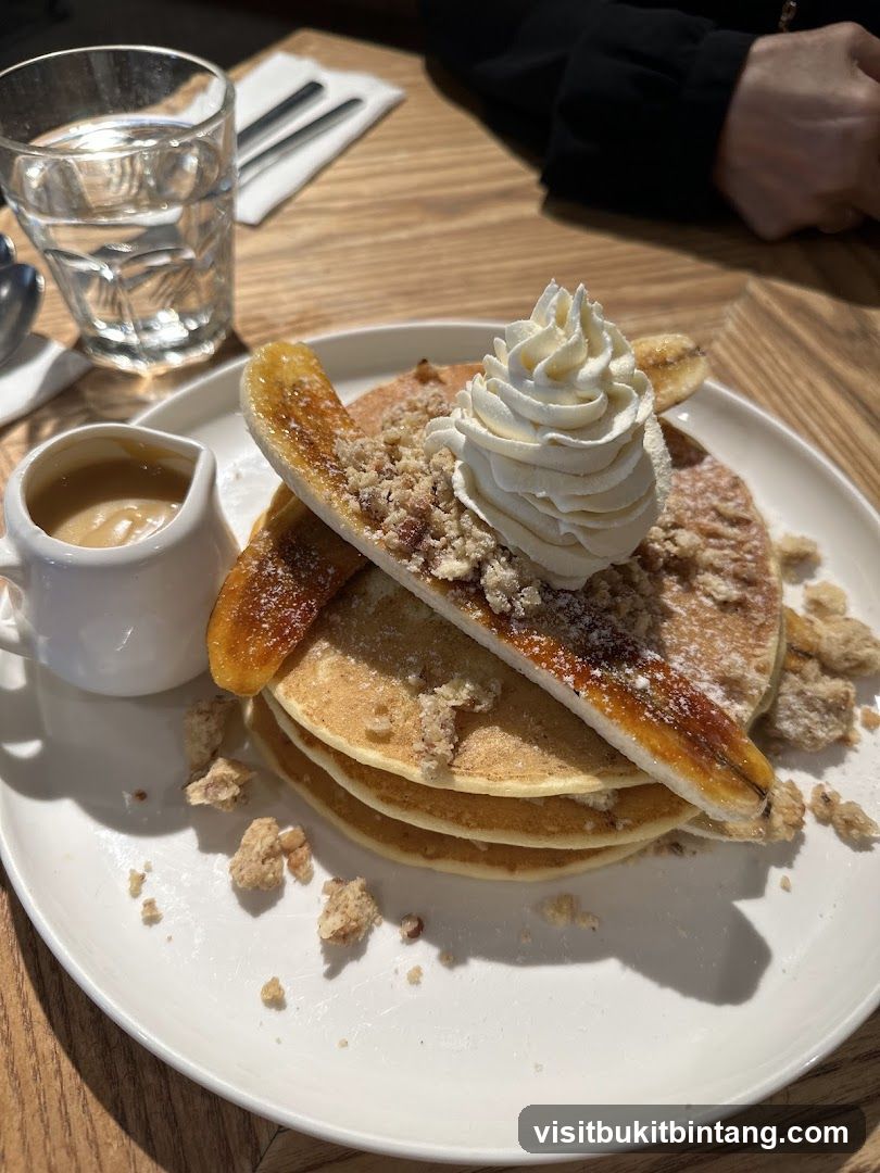 Pancakes with Bananas and Whipped Cream