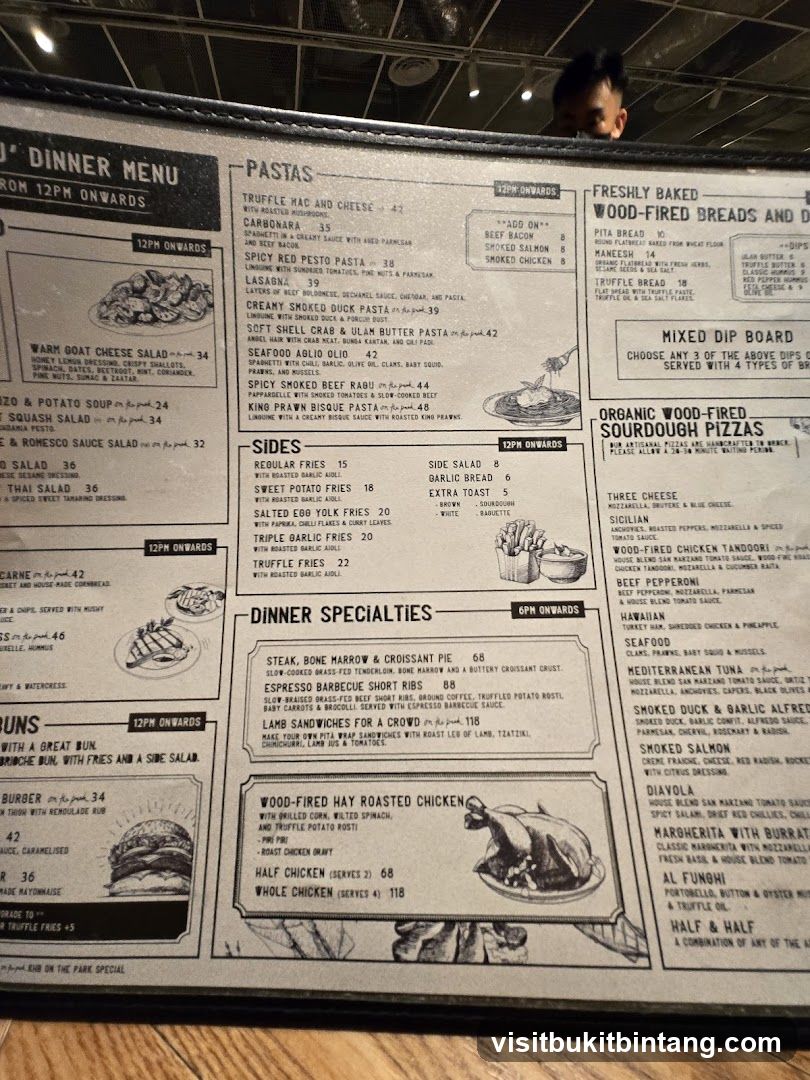 Dinner Menu