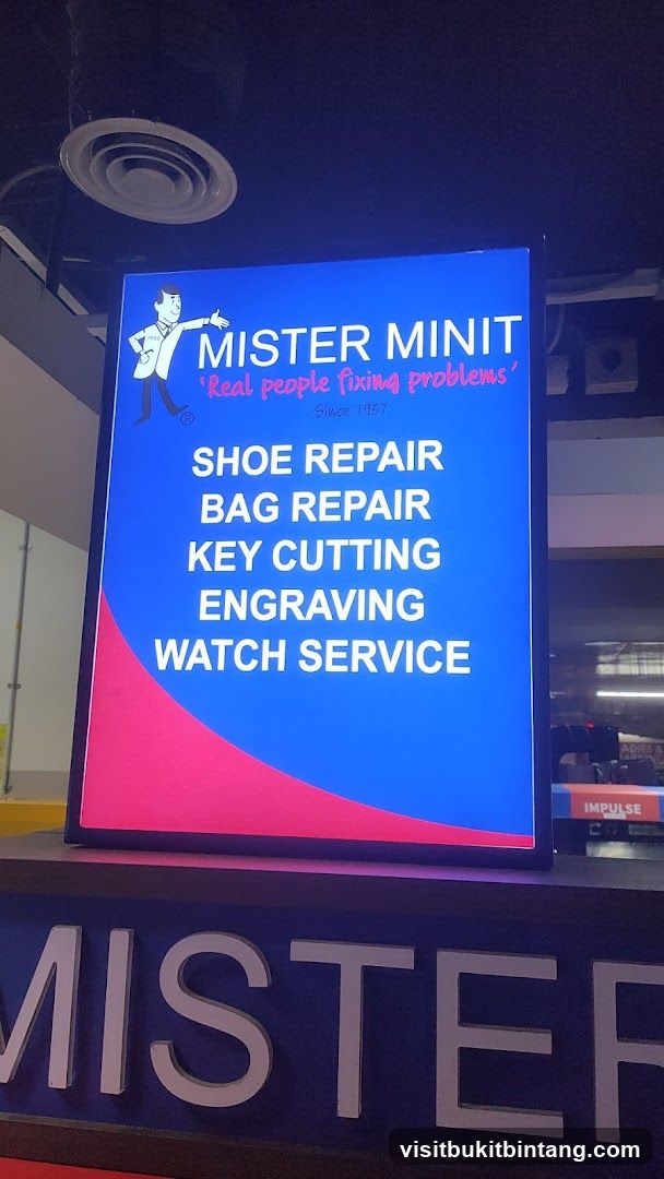 Mister Minit Services Sign