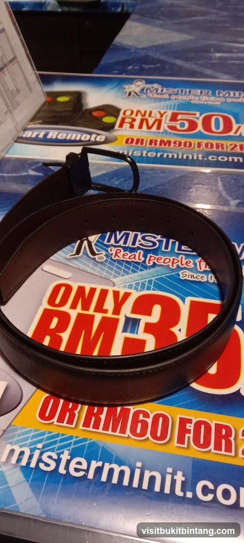 Belt and promotional material