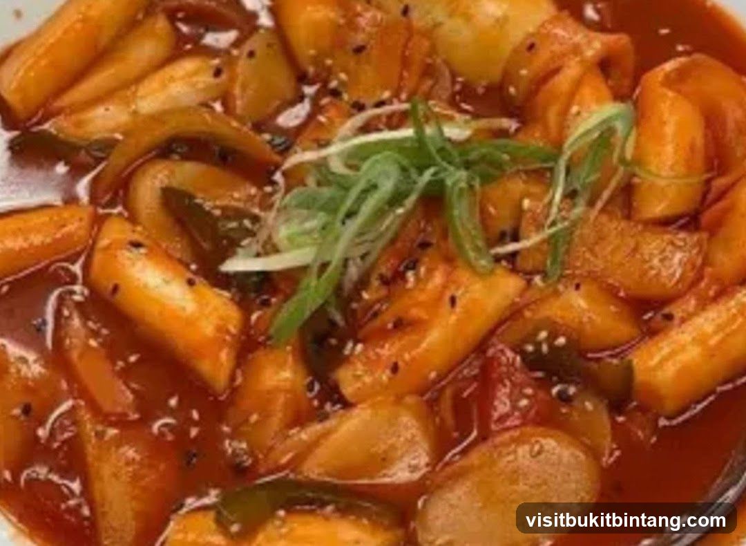 Spicy Rice Cakes with Sausage