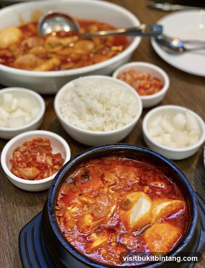 Korean Stew with Side Dishes