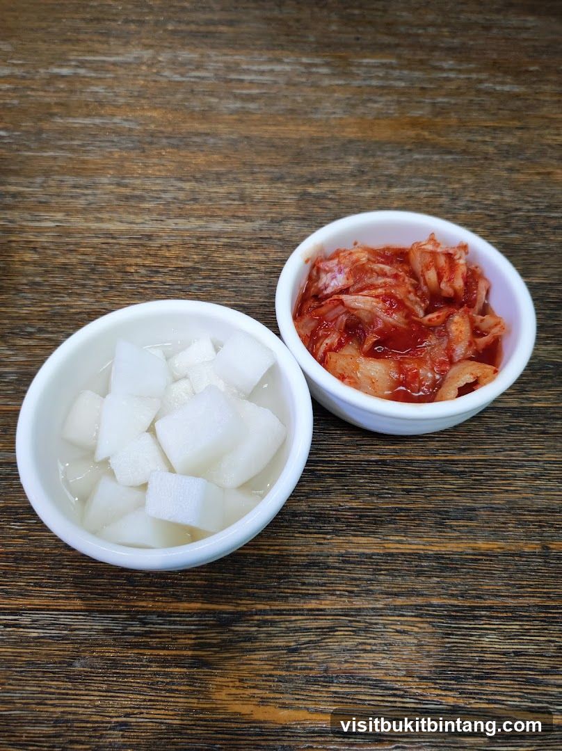 Kimchi and Radish Side Dishes